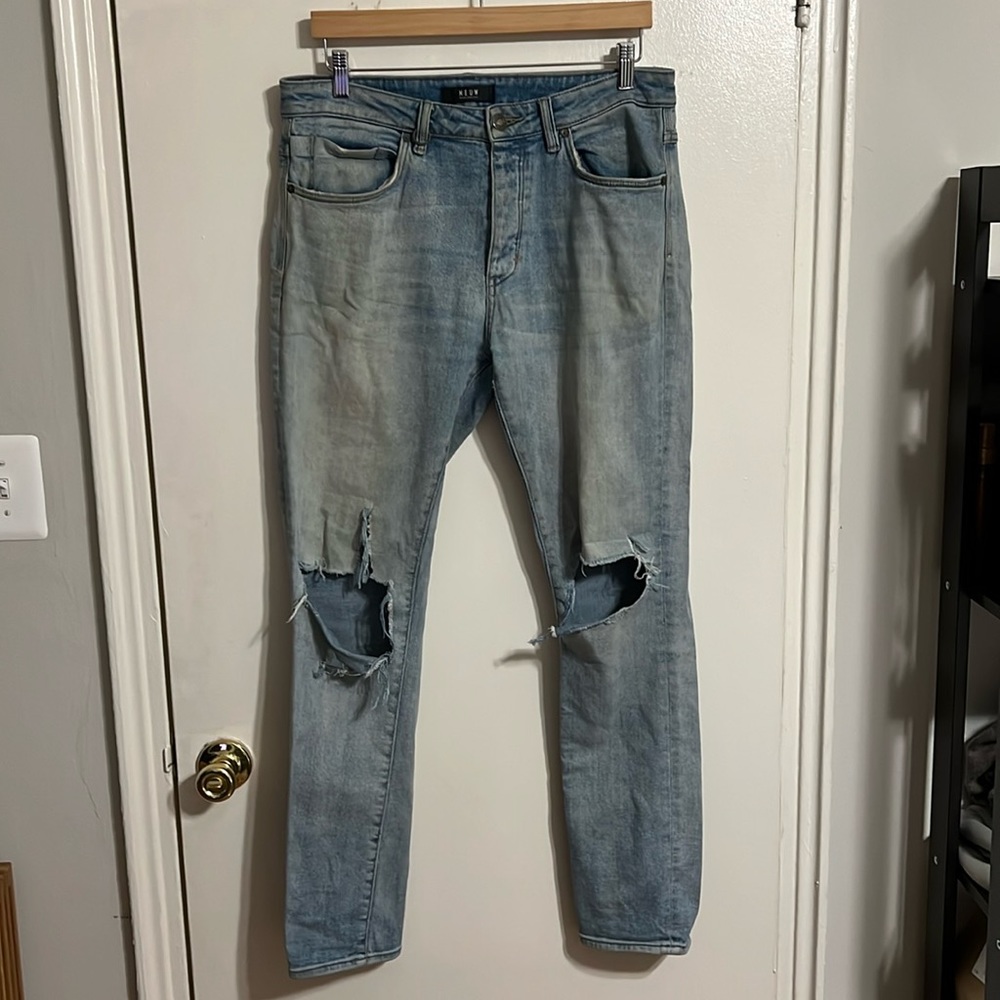 Neuw Denim Tapered Thrashed Jeans